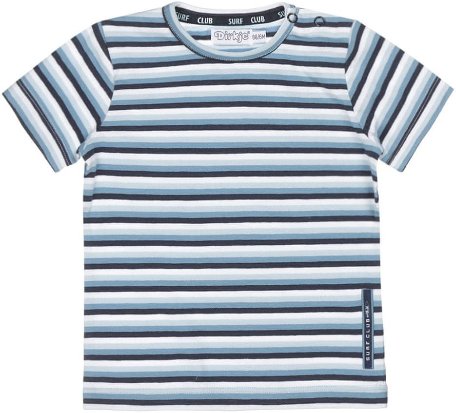 Dirkje chlapčenské pruhované tričko XD0224 modrá 56